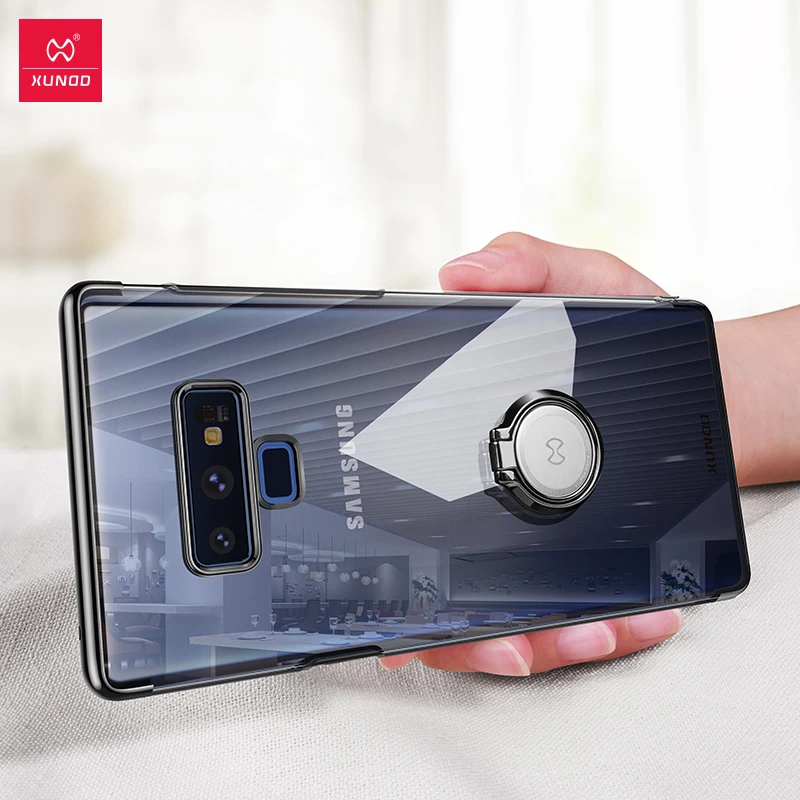 XUNDD Ultra thin phone case for Samsung Galaxy Note 9 Electroplated cover with magnetic ring holder Luxury Jazz |