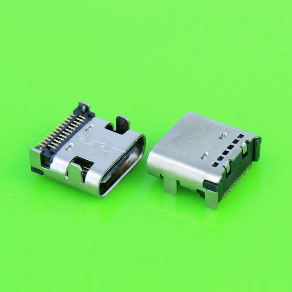 Разъем USB 3 1 Type C 24 контактный разъем прямоугольный Тип PCB SMT двухрядный гнездовой с