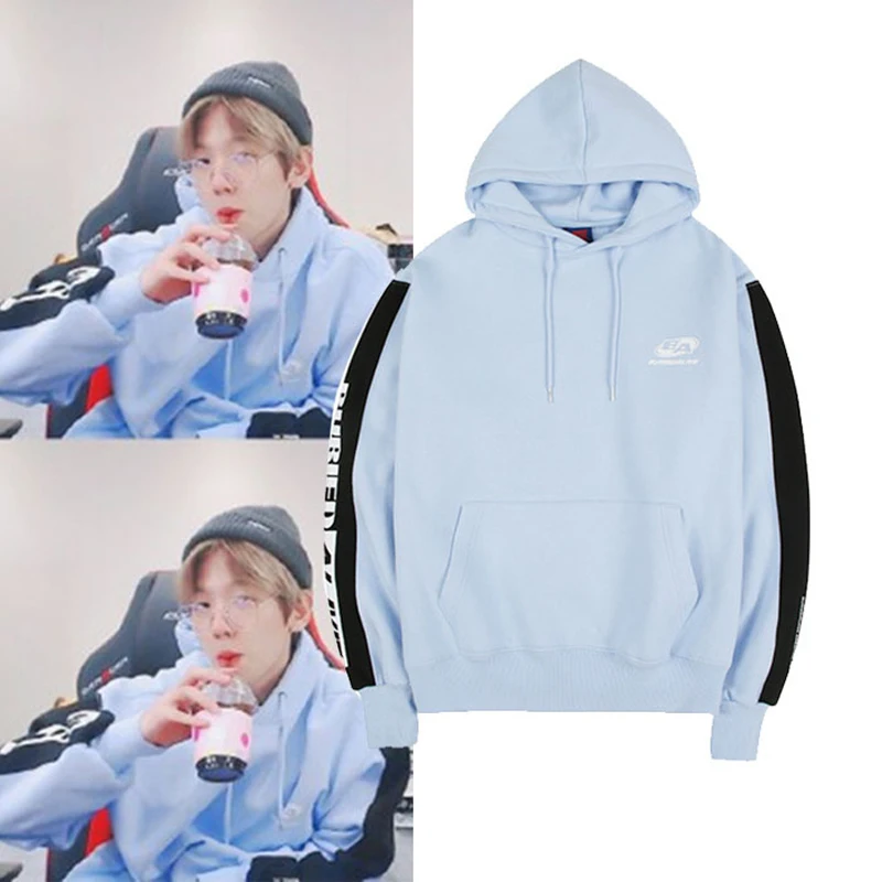 Толстовка WXCTEAM Kpop BAEK HYUN в Корейском стиле Повседневная с длинными рукавами для