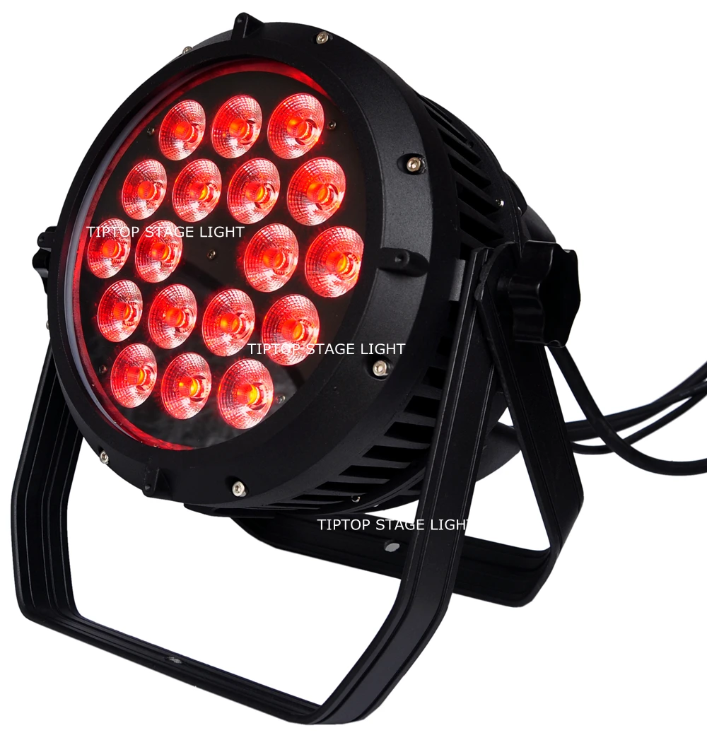 TIPTOP 18x18 Вт RGBWY UV 6IN1 Led Par Светильник водонепроницаемый чехол с двойным раздельным