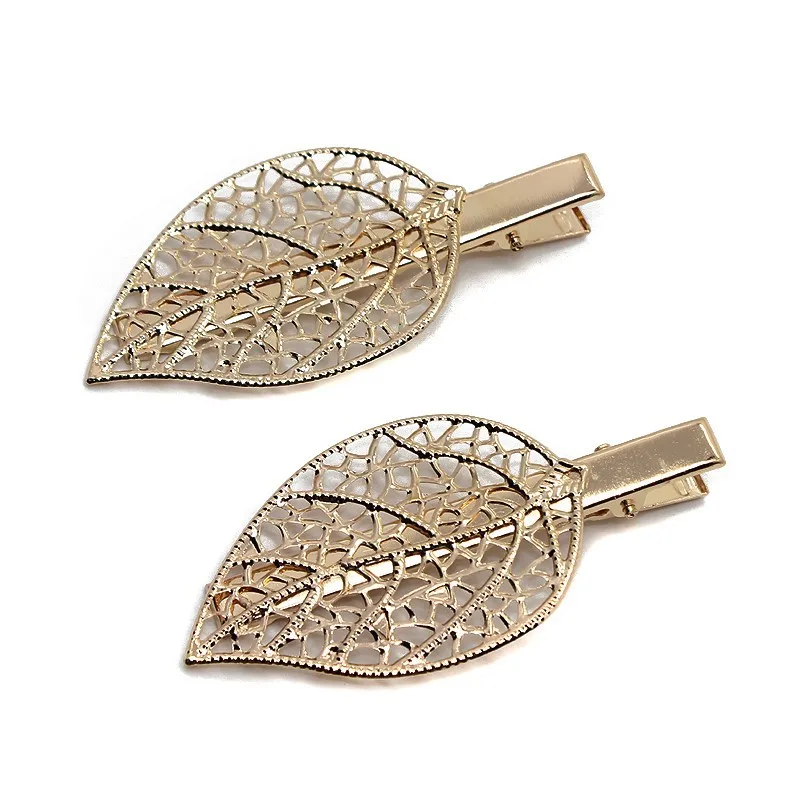 Заколка для волос с золотыми листьями 1 пара|bridemaid gift|bridal accessoriesgolden leaves |
