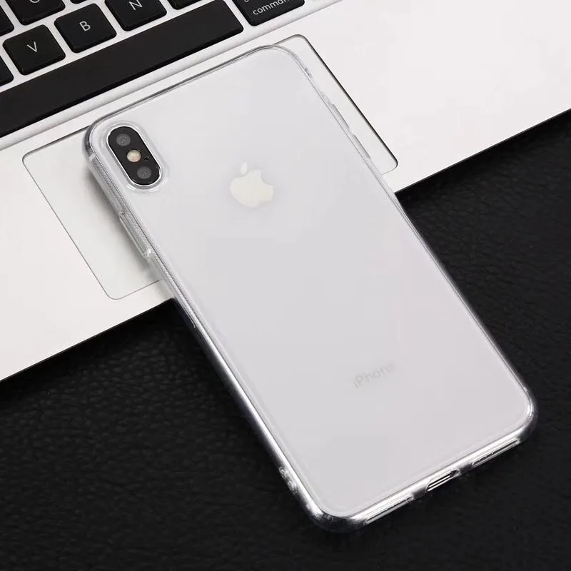Ультратонкий Мягкий Прозрачный чехол из ТПУ для iPhone Xs Max XR прозрачный силиконовый