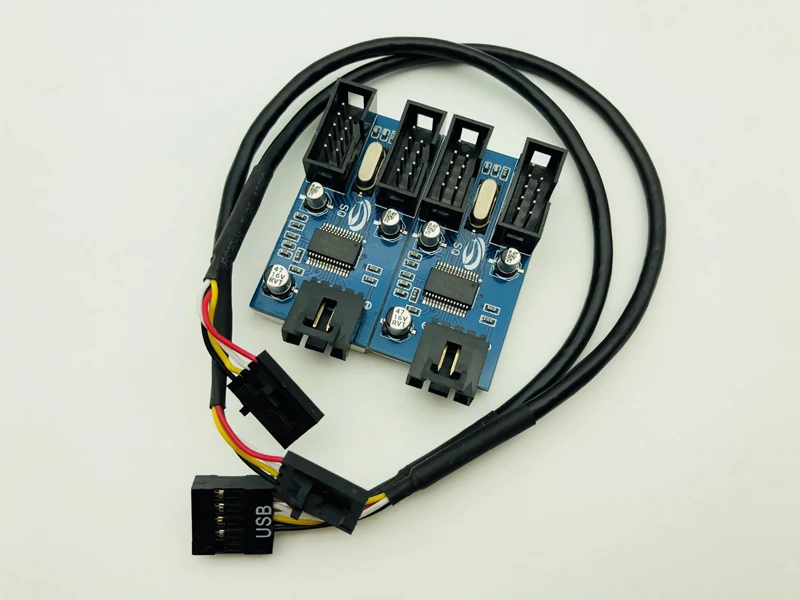 9 контактный USB разъем штекер от 1 до 4 Женский Удлинительный кабель настольная