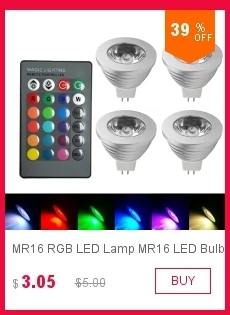 GU10 RGB Цвет меняющийся Светодиодный свет лампа с дистанционным управлением Управление 5 Вт AC 110 В 220 в 85-265 V 16 разных цветов Цвет
