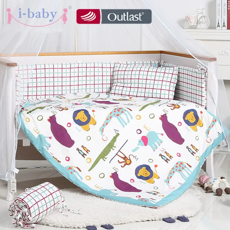 I baby/Комплект постельного белья для малышей 9 шт. комплект кроватки новорожденных