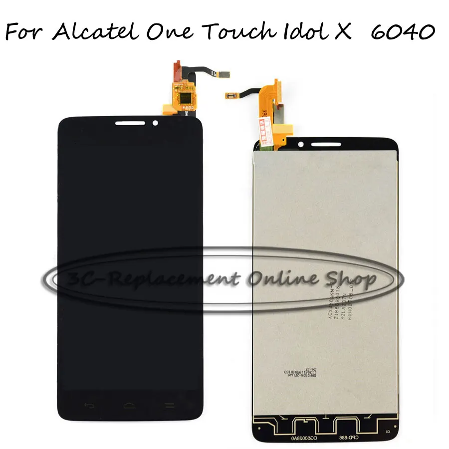 ЖК дисплей для Alcatel One Touch Idol X OT6040 6040D 6040E 6040 A OT 6040X + сенсорная панель дигитайзер