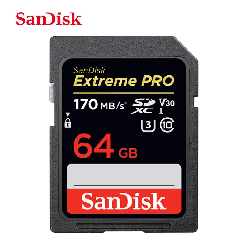 100% Оригинальный двойной флеш-накопитель SanDisk Extreme PRO SDXC UHS-I слот для карт памяти 170