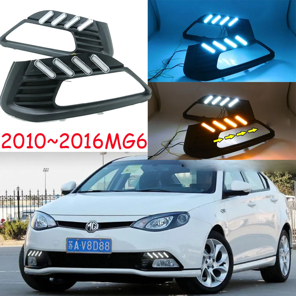 2011~ 2016y автомобильный БАМПЕР фара MG 6 MG6 дневной свет Автомобильные аксессуары светодиодный DRL Дневной свет фары для MG6 противотуманные фары