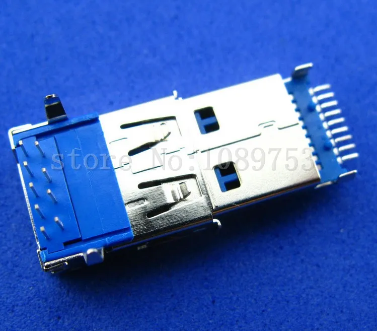 Высокоскоростной USB 3 0 разъем типа A для припоя 9P PCB 10 комплектов|usb 3.0 female connector|usb male
