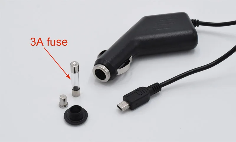 XCGaoon 5V 2A mini USB Автомобильное зарядное устройство для автомобиля dvr камера рекордер/gps навигатор, вход DC 12 V-24 V, длина кабеля 3,5 m(11.4ft