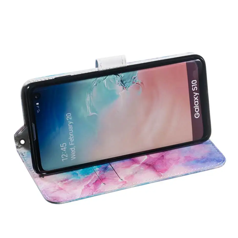 Кожаный флип-чехол для samsung Galaxy S10 E S9 S8 A10 A20 A30 A40 A50 A70 M10 M20 M30 A6 A7 J4 J6 Plus Note 10 бумажник чехол