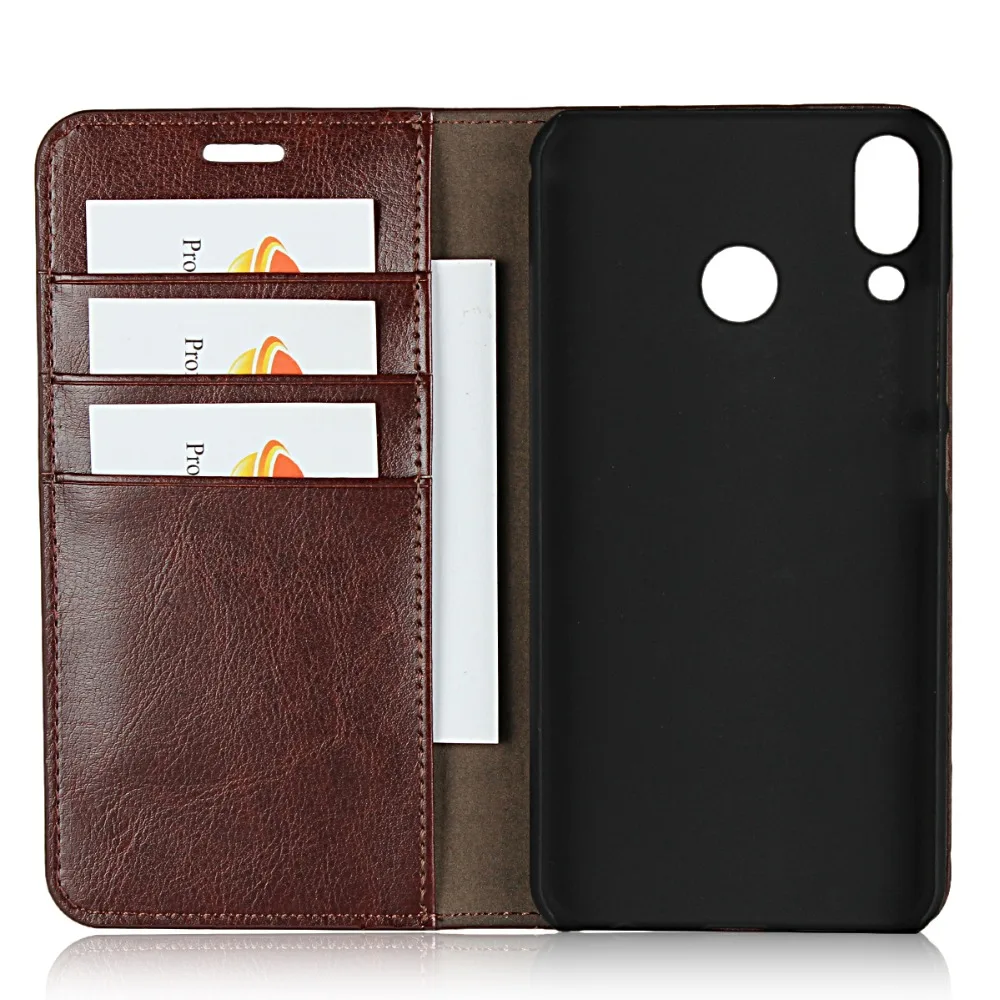 luxury genuine leather wallet case cover for asus zenfone 5z zs620kl phone accessory flip cover protective case free global shipping