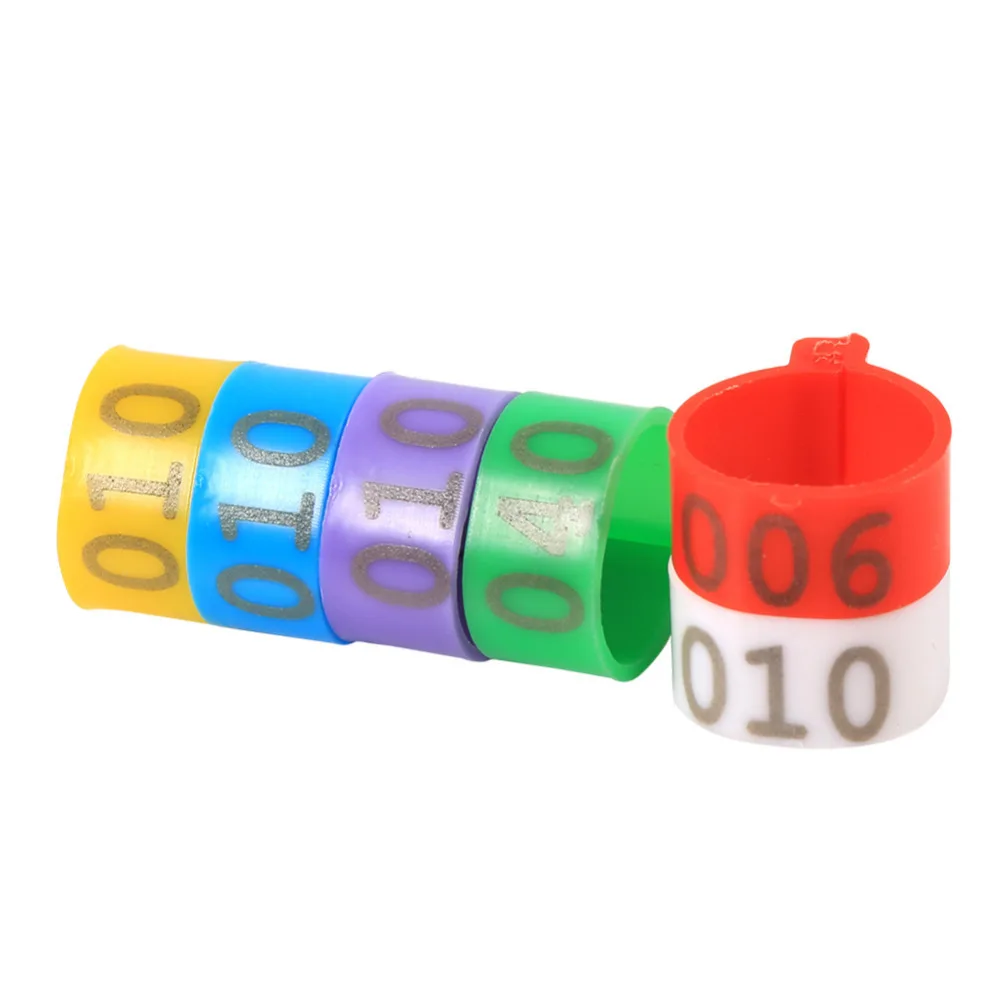 16 мм пластиковые кольца для птиц открытый тип пряжки курицы утки гуся цифровое