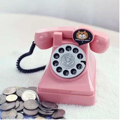 Оригинальная ретро телефонная коробка для денег старая мода секретная