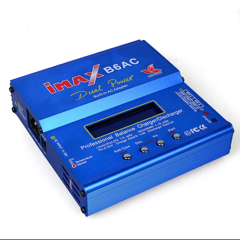 Блок питания со встроенным аккумулятором IMAX B6 AC 80 Вт B6AC Lipo NiMH 3S/4S/5S RC зарядное