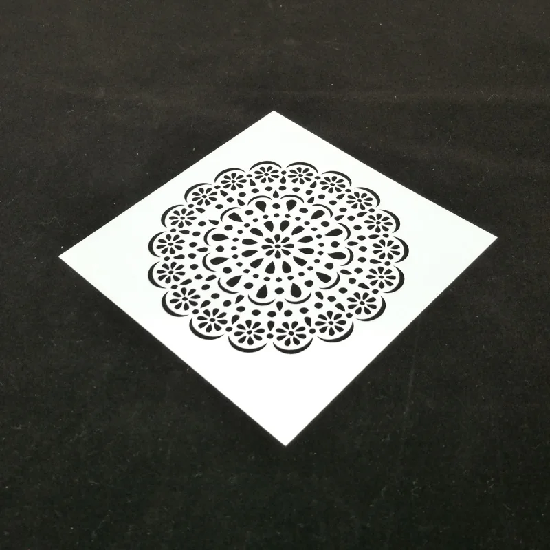 

13*13 flower mat pvc Layering Stencils for Diy scrapbook coloring,painting stencil,home decor diy etc. Product image