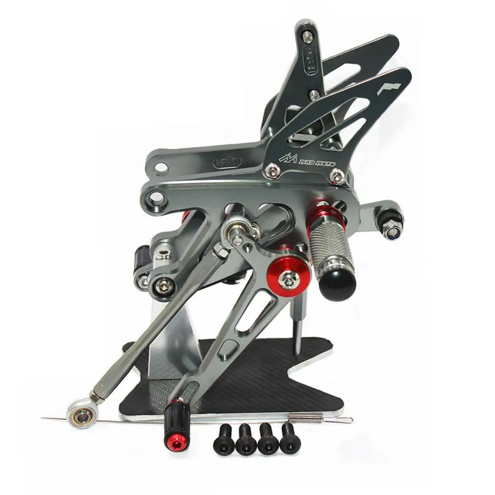 Titanium Для Aprilia RSV4 Заводские APRC ABS 2013 CNC Регулируемые подножки для ног Rider Rearsets педаль для ног - Цвет: Titanium