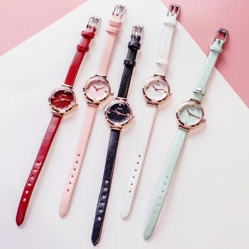 Net red watch female fashion trend retro temperament leisure students simple compact Watch | Наручные часы