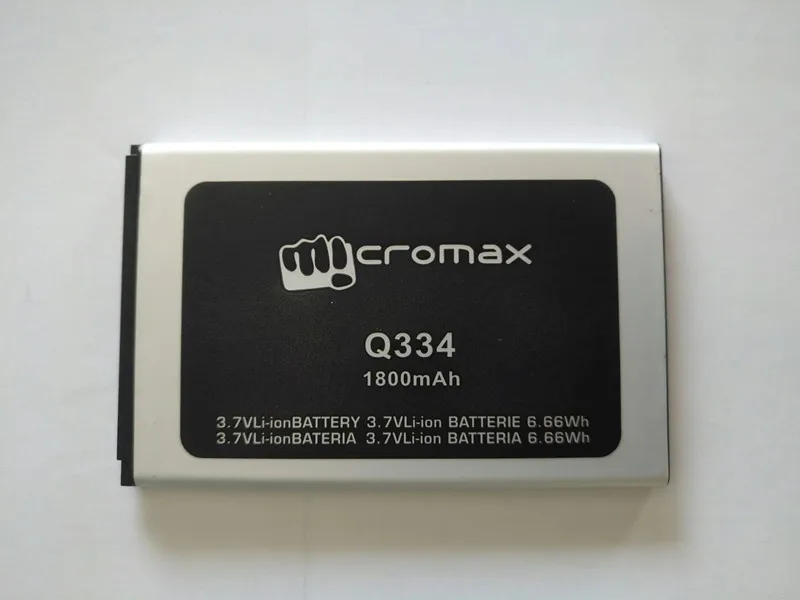 Новый высококачественный литий ионный аккумулятор Micromax Q334 1800mAh для мобильного