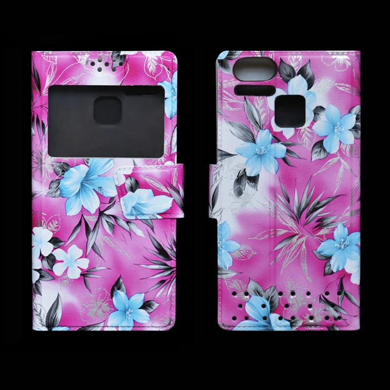 Мягкий силиконовый чехол dower me из ТПУ + Чехол книжка искусственной кожи с цветами