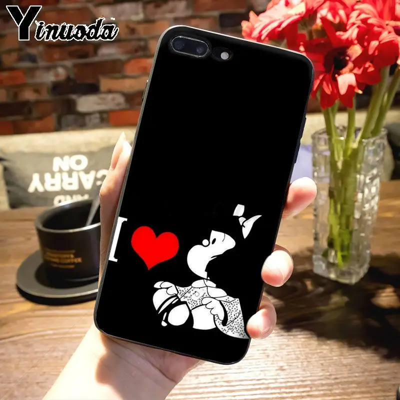 Чехол Yinuoda Mafalda для телефона xiaomi mi 8 9 9t 10pro A1 A2 redmi 7 8a 9a note5 note7 note8pro 8t note9s 9procase|Бамперы|