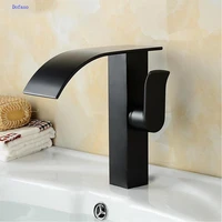 dofaso bath tap brass deck mounted hot cold basin faucets oil rubbed black basin faucet