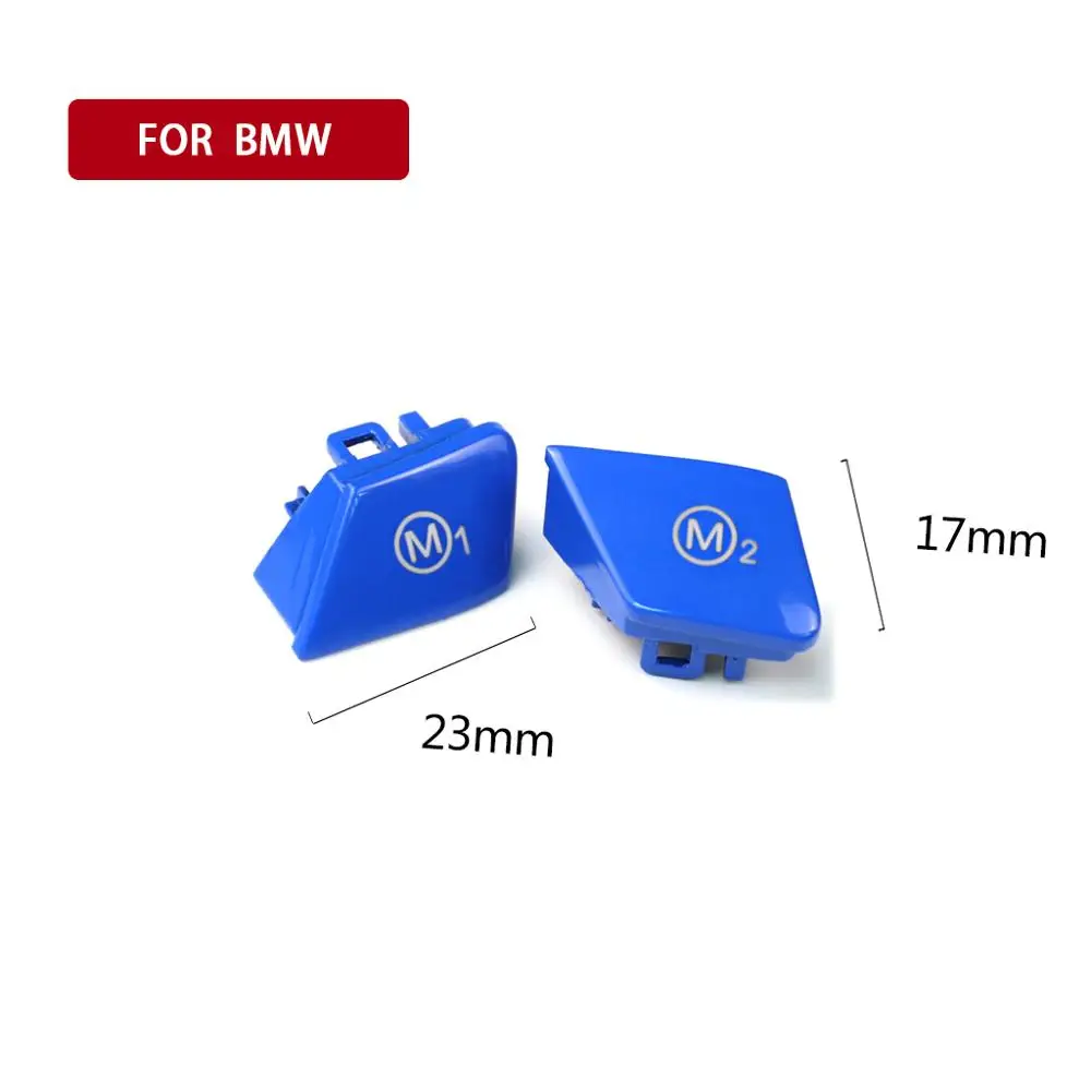 1 пара кнопка переключения на рулевое колесо для BMW M3 M4 F80 F82 F83 Blue|Лепнина