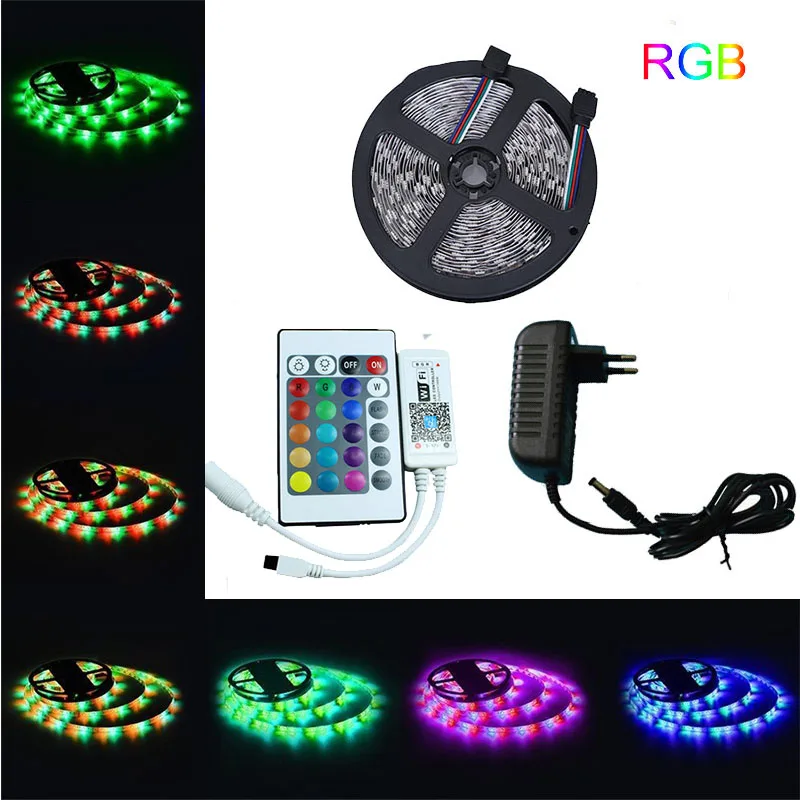 5 м 10 15 wifi 12 В 2835 smd светодиодный светильник гибкие светодиодные ленты