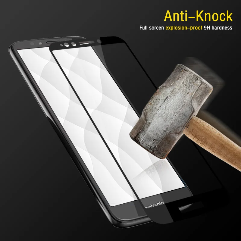 Для Motorola E5 Plus защита экрана закаленное стекло для полное покрытие Защитная
