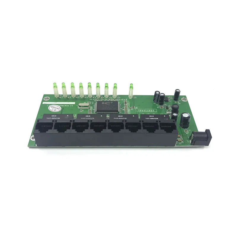 OEM 10/100 Мбит/с RJ45 8 портов Быстрый Ethernet коммутатор модуль Lan Hub US EU вилка 5 в адаптер