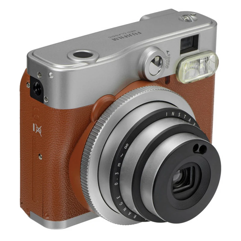 Fujifilm Instax Mini 90 NEO классическая коричневая мгновенная пленка камера + Fuji белая 20|film