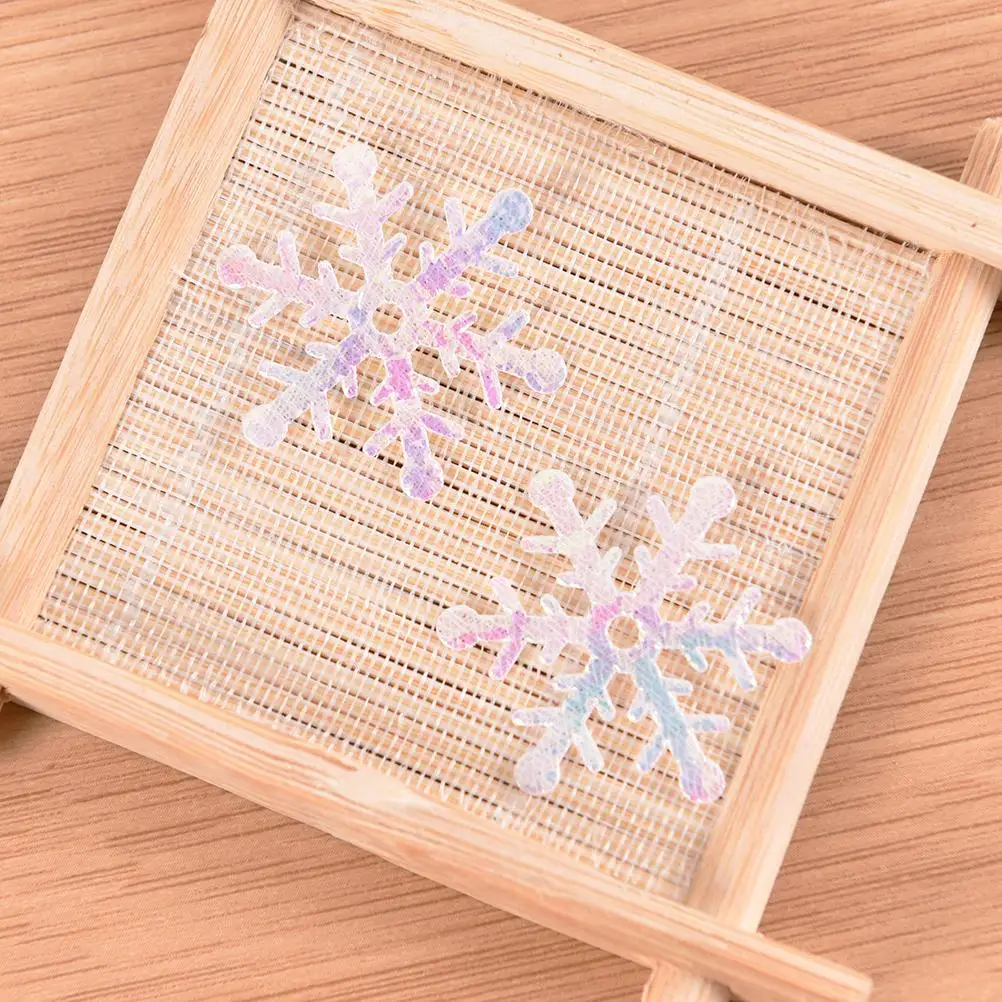 New Year Gifts Snowflakes fluffy Snowflake Confetti winter wedding Table Party Supplies Mini Xmas Decoration Supplies