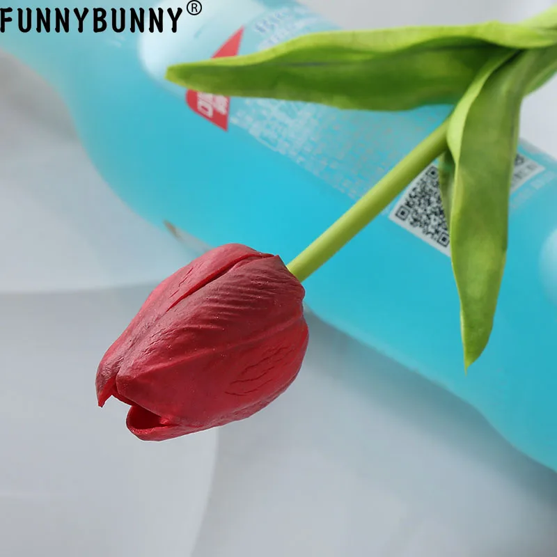 FUNNYBUNNY Мини Искусственные тюльпаны цветы для вечеринки дома Свадебные украшения