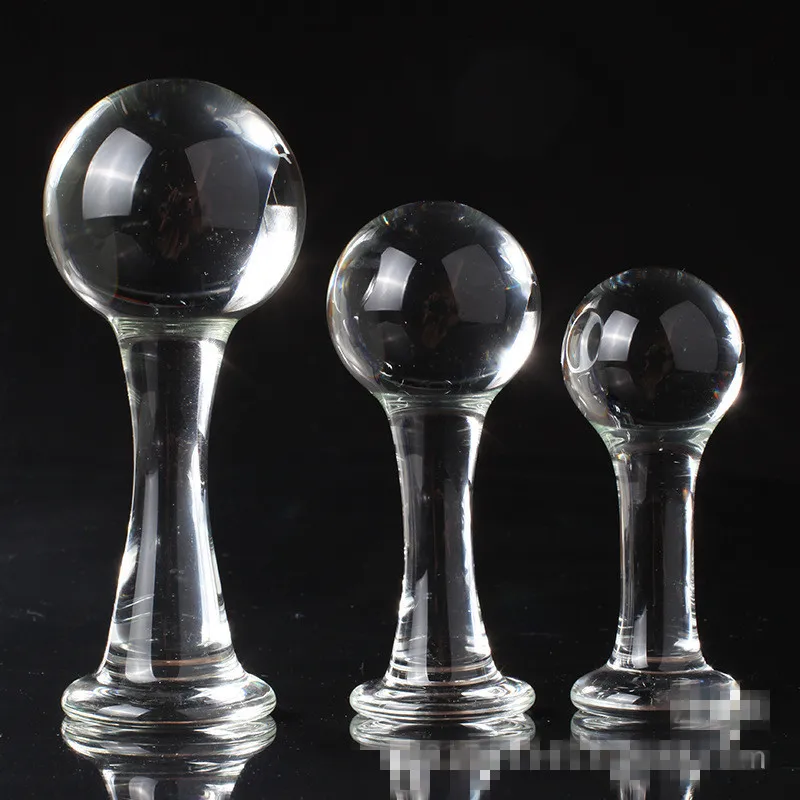 3 Size Optional Anal Plug Big Glass Butt Beads Crystal Dildo Adult Female Masturbation Sex Toys H8-3-8 | Красота и здоровье