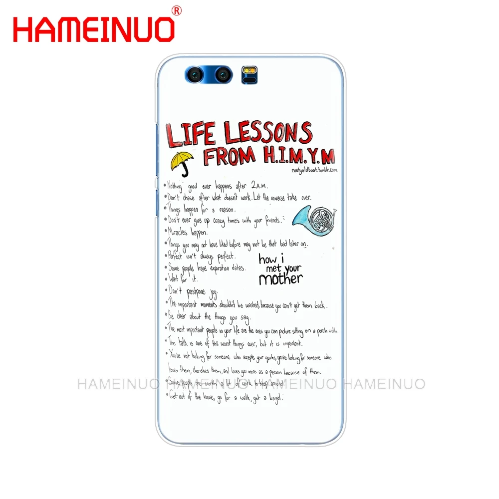 HAMEINUO Как я встретил вашу маму himym цитаты чехол для телефона Huawei Honor 10 V10 4A 5A 6A 7A 6C 6X 7X