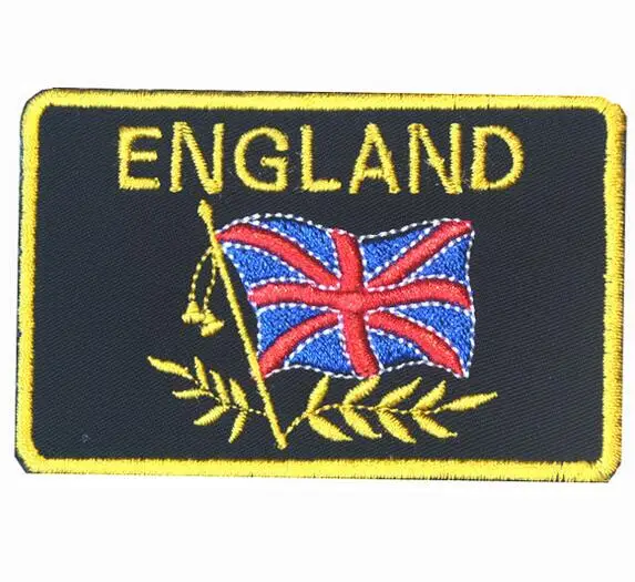 Вышитая английская нашивка с флагом 3D тактическая патч-ткань военная повязка на