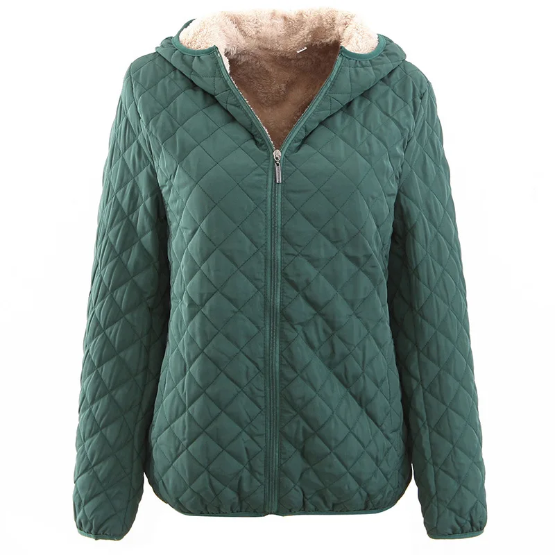 Dark green Johnature, весна, 10 цветов, Женские базовые куртки, пальто, женская флисовая одежда на молнии, свободные парки размера плюс, качественные парки - Цвет: Dark green