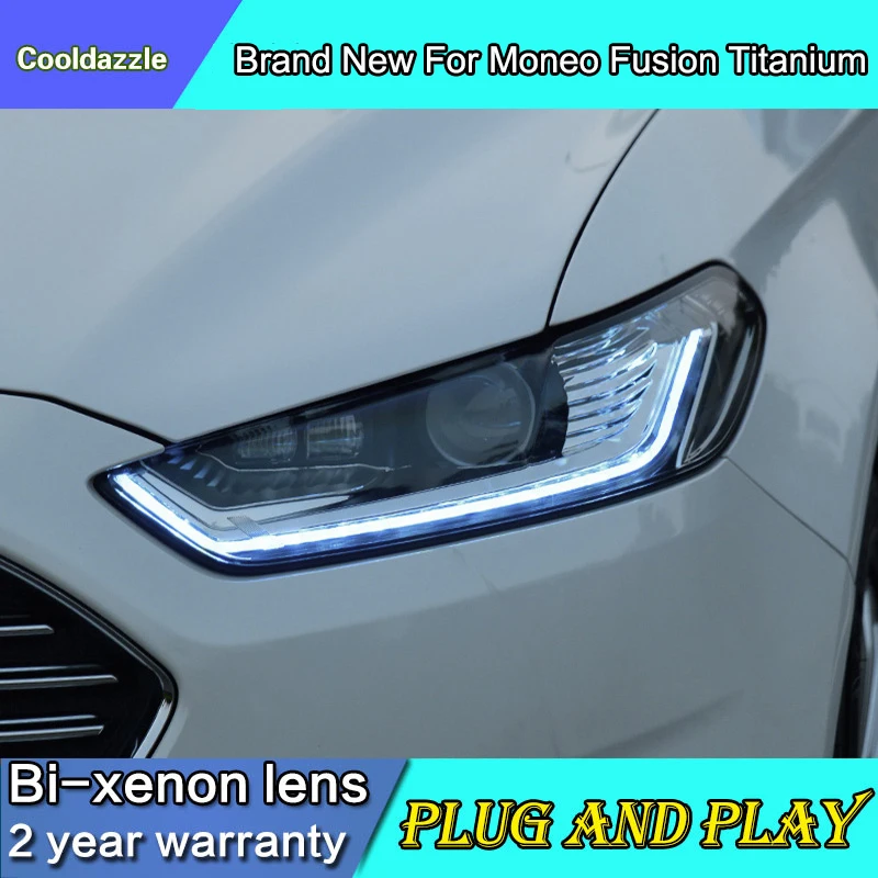 2013 2016 год автомобильного тюнинга чехол для FORD Fusion Титан Mondeo фар Светодиодный