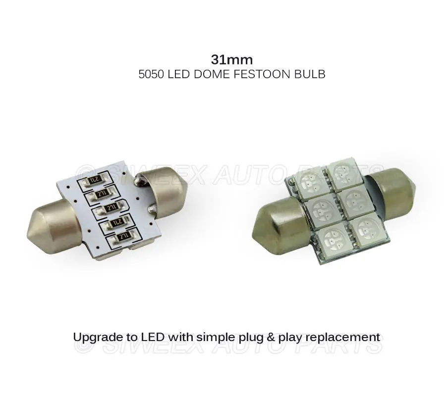 Новый 1 25 &quot31 мм 6-SMD 5050 DE3175 DE3022 светодиодный светильник для салона автомобиля