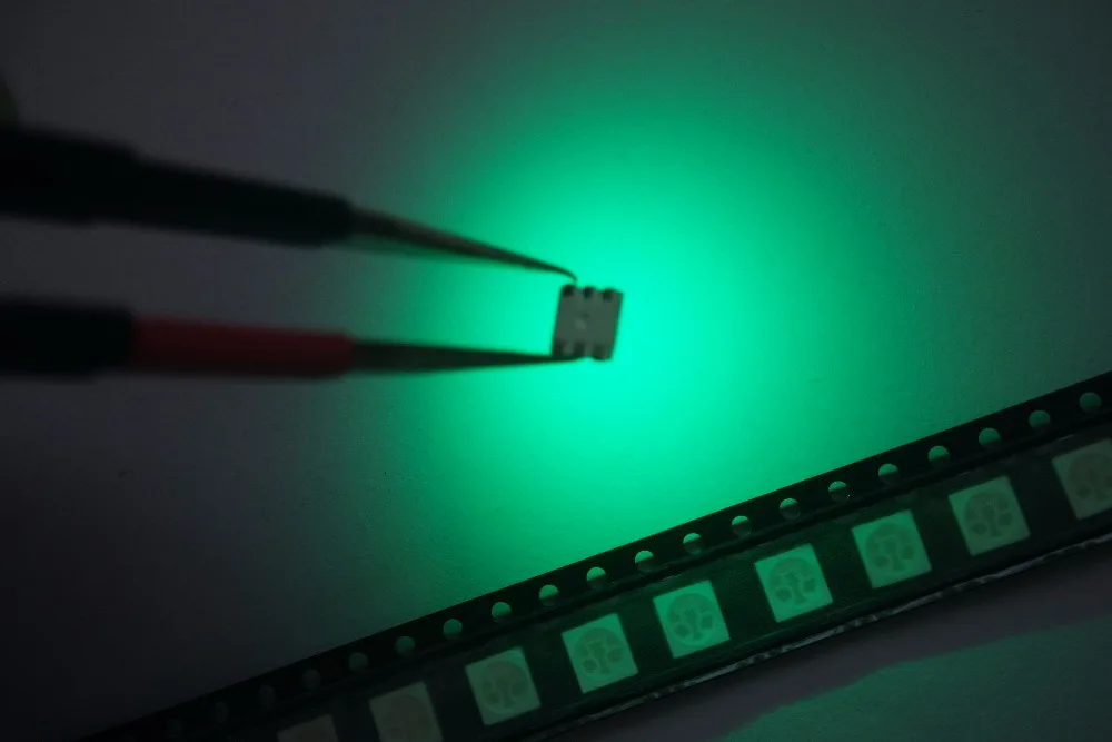500 шт. SMD 5050 RGB-чип светодиодная лампа smd5050 трехцветсветодиодный 60 мА постоянный