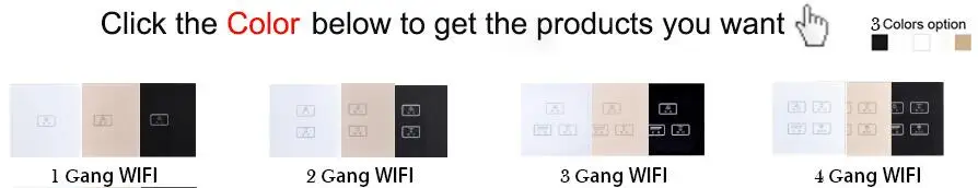 Беспроводной Android/IOS wifi 4 банды Swith Wallpad черный хрустальный стеклянный переключатель светодиодный wifi 4 банда пульт дистанционного управления сенсорный светильник переключатель