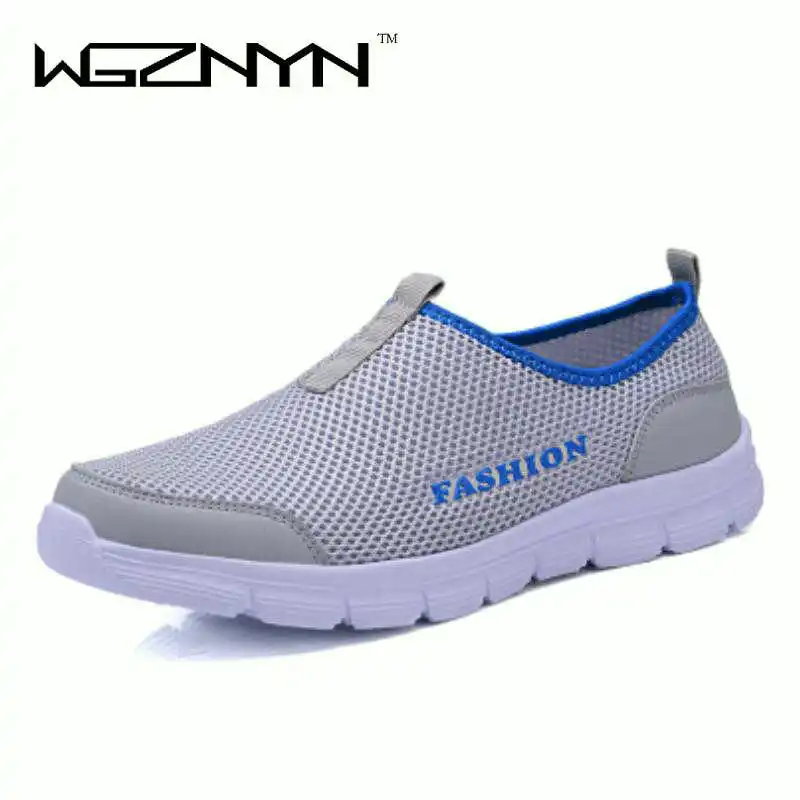 2017 Unisex Lovers Обувь Летние Дышащая Сетка Полые женская Плоские Туфли Скольжения на