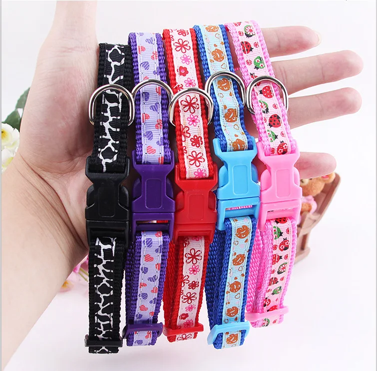 Маленький ошейник для собак кошек щенков нейлоновый поводок питомца собаки