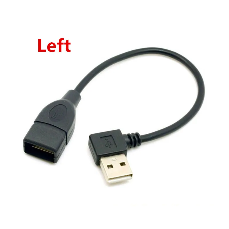 20 см USB 2 0 A папа к женскому 90 Угловой удлинитель Кабель USB2.0 M/F