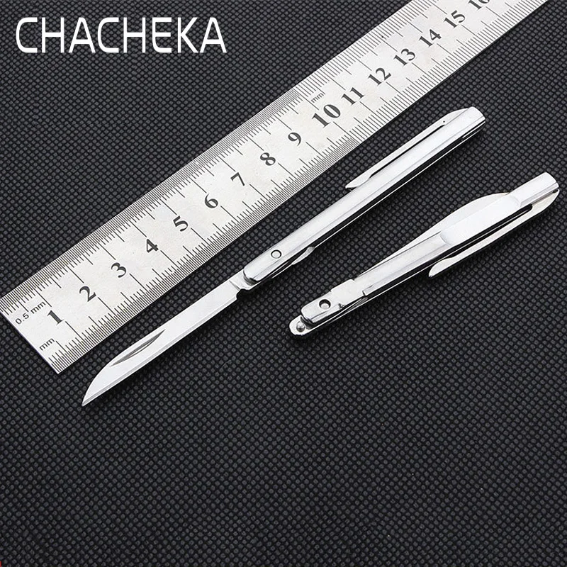 CHACHEKA мини портативный карманный нож из нержавеющей стали, складные ножи, открывалка для письма, охотничьи, походные, тактические, для выживания, EDC инструменты
