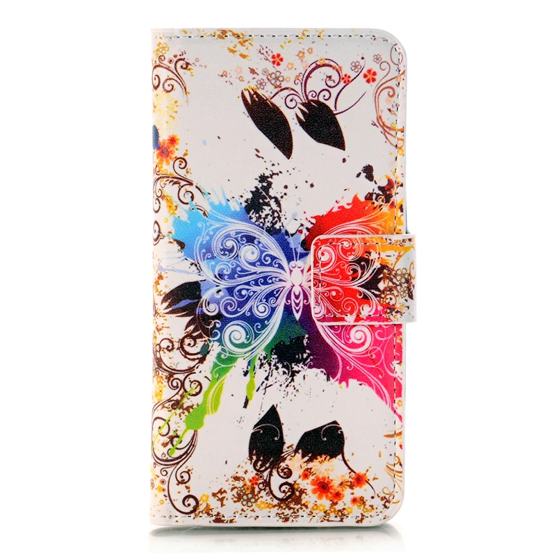 Чехол-книжка из искусственной кожи с рисунком бабочки для Samsung Galaxy S5 SV Mini G800