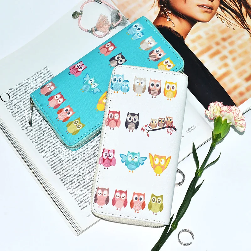 2019 новый кошелек для девочек кошельки из искусственной кожи сова мультика