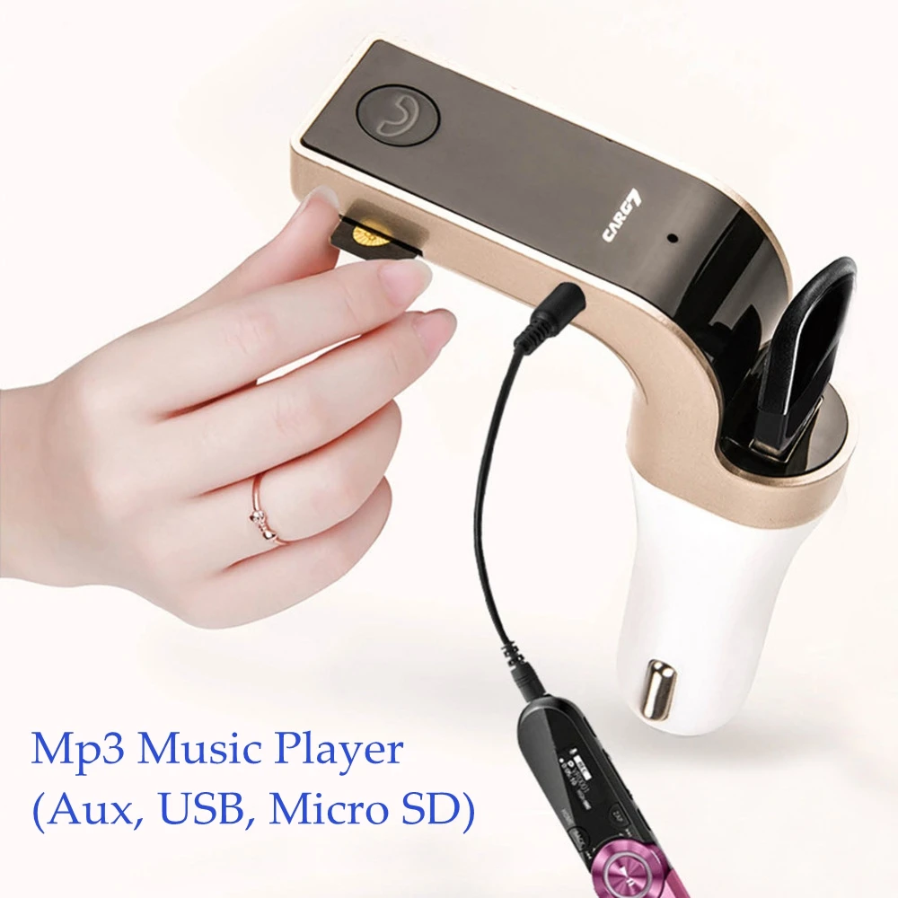 Автомобильный MP3-плеер 5 в 1 Bluetooth модулятор FM-передатчика громкая связь