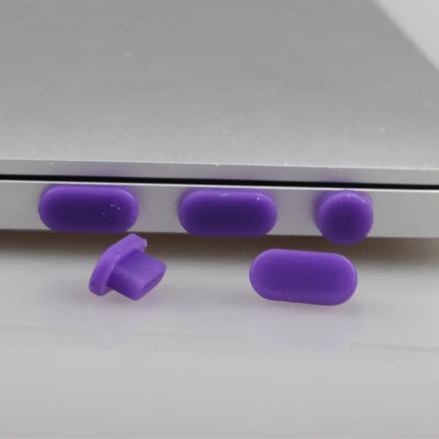 2 шт./компл. цветная силиконовая противопылевая заглушка для ноутбука Macbook 12 Pro 13 15
