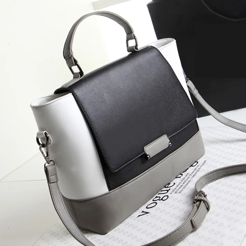 2107 горячие женские сумки женщин дизайнер черно белые от кутюр плеча trapeze 29*24*11 см